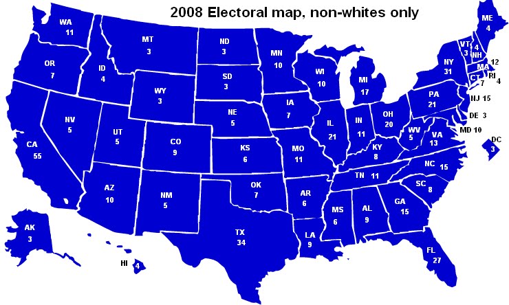 2008+electoral+map+non whites+only