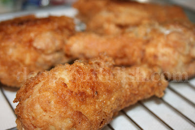 Southern fried chicken can certainly be challenging - it just takes practice to be honest! If you're new to frying chicken, try frying only dark or white meat your first time. I also like to brine the chicken first - it really helps to keep the breast meat nice and tender.