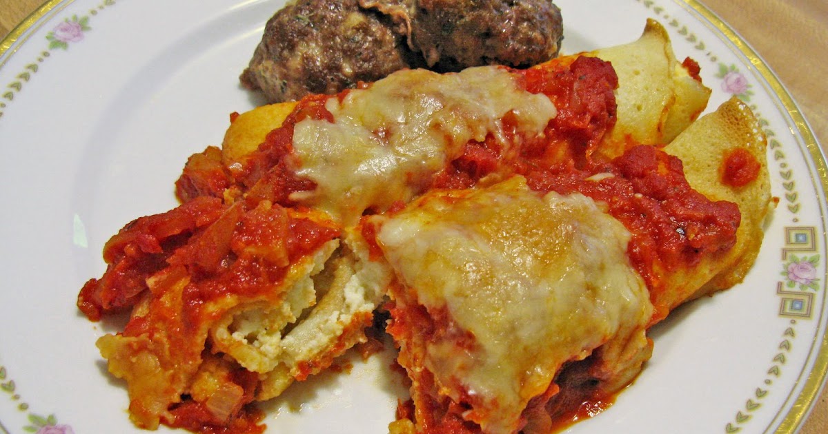 Food for A Hungry Soul: Baked Manicotti, Tomato Sauce & Meatballs