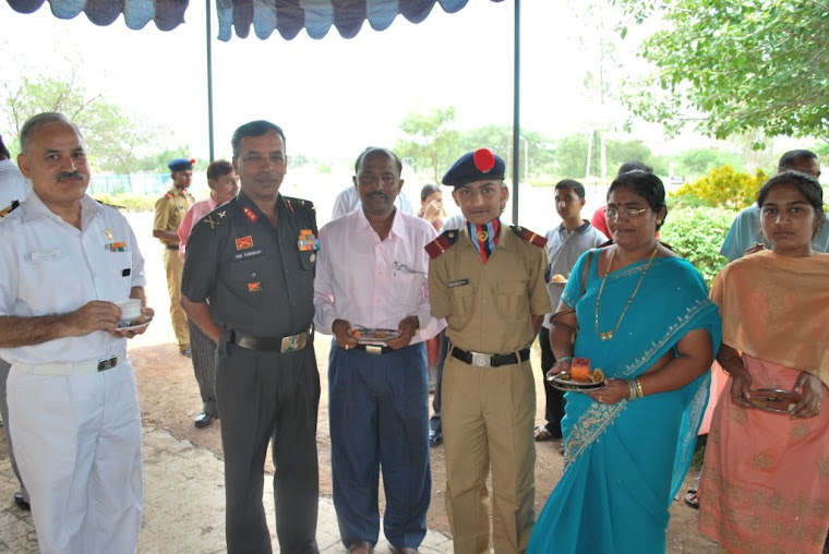 Maj Gen VSS Goudar -Photo session with Parents
