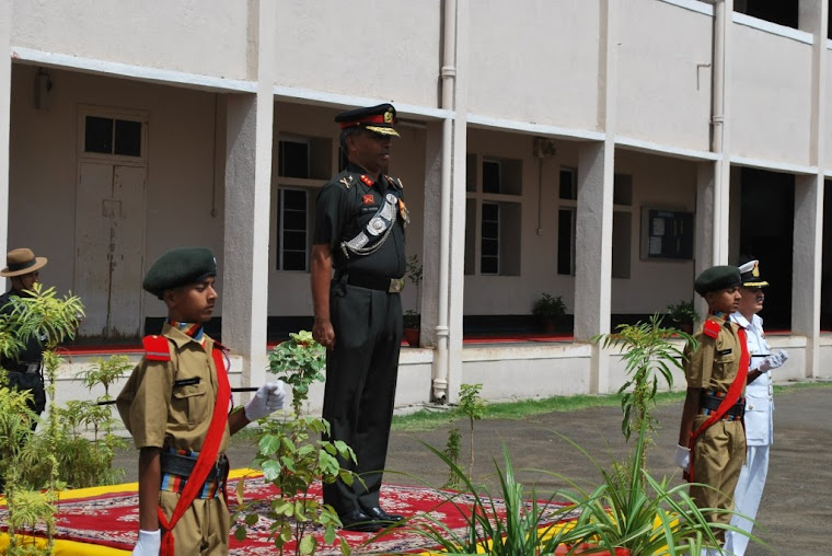 Major General VSS Goudar at the Guard of Honour