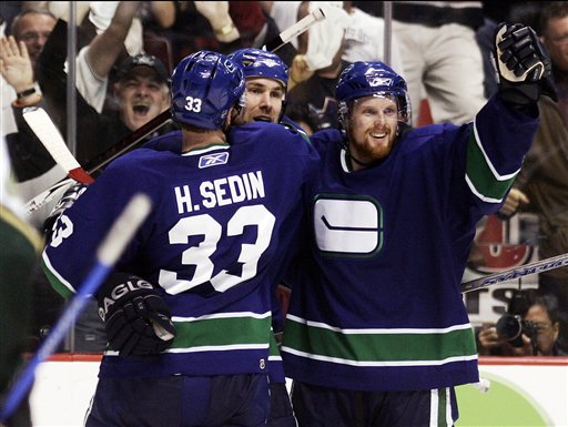 Image result for Trevor Linden Henrik Sedin