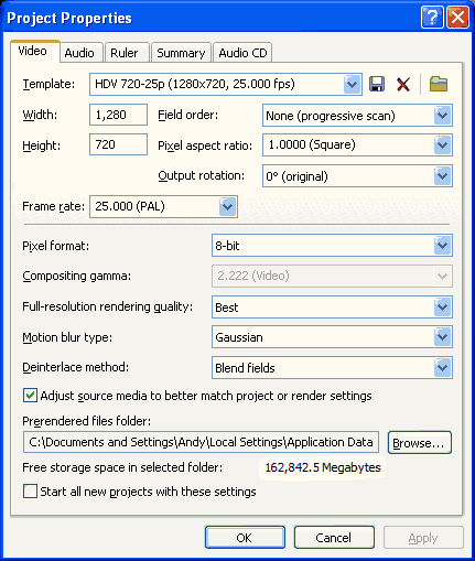 Best render options for social media sony vegas