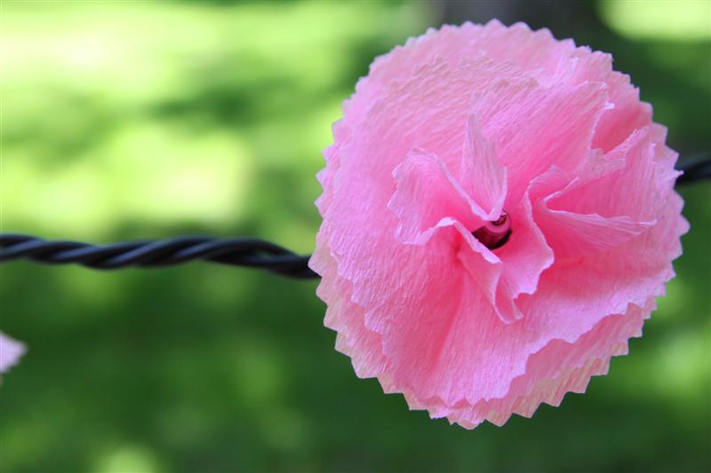 A Craft a Day Flower Party Lights TUTORIAL