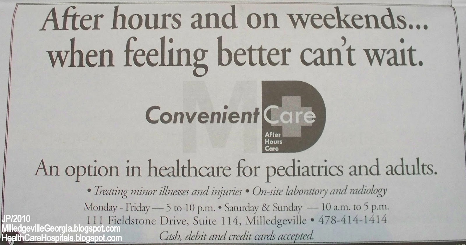 MILLEDGEVILLE GCSU GMC College Restaurant Menu Attorney Bank