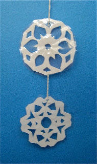 Use Your Coloured Pencils: Snowflake Mobiles