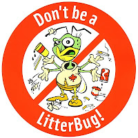 Image result for cartoon images of littering empty bottles and cigarette butts