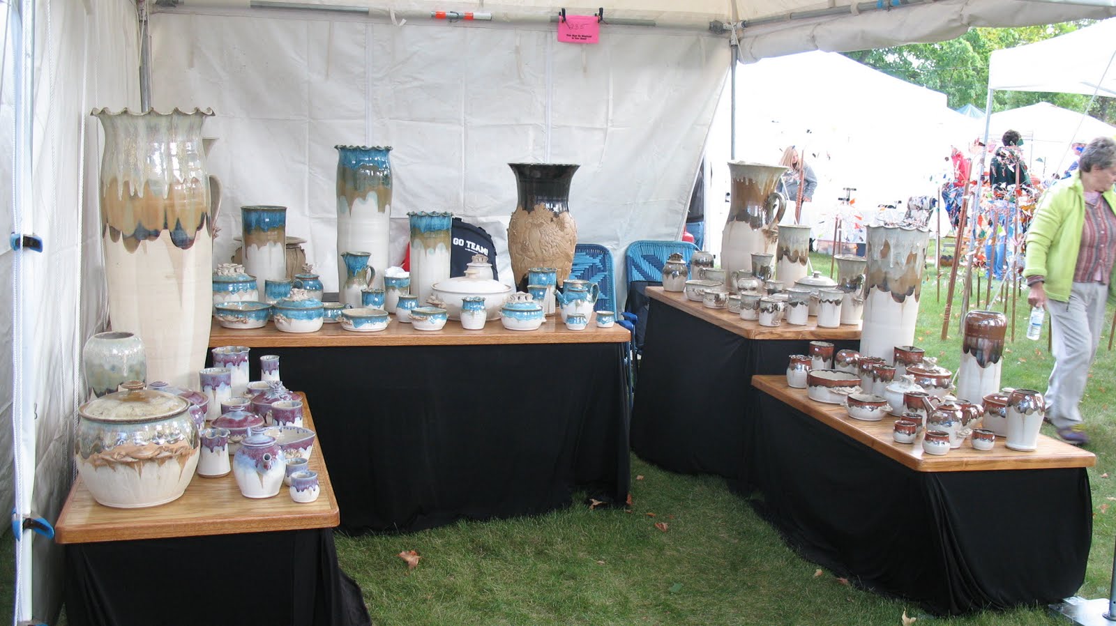 Pottery By Machulis Harrisville Art Show, Sept 4 & 5, 2010