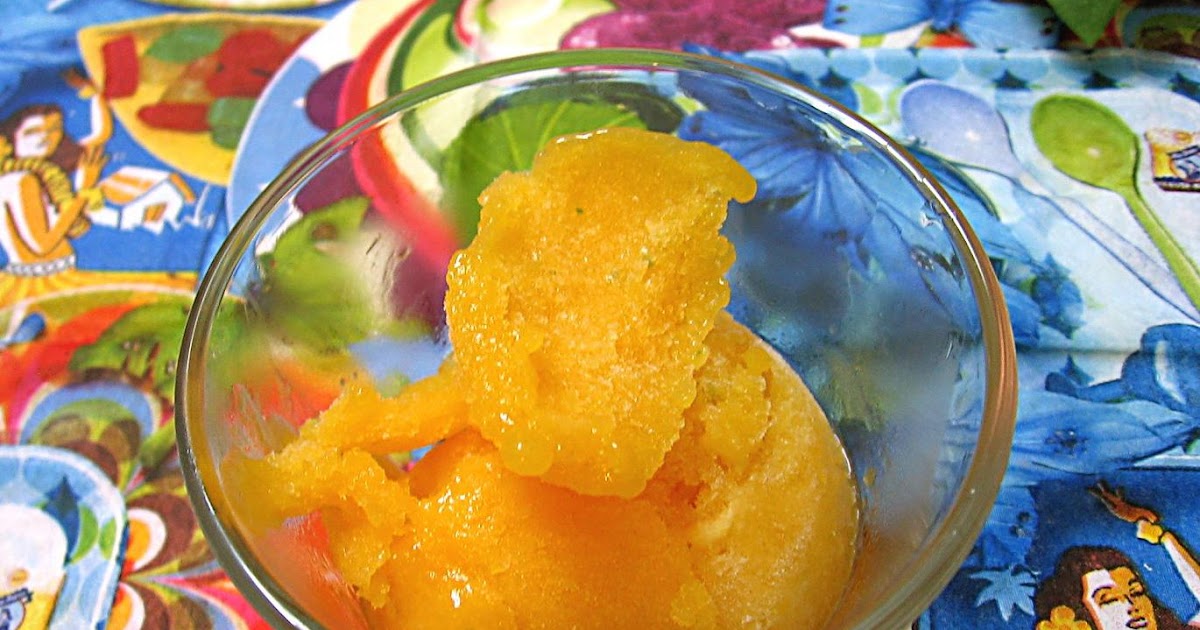 My Mom’s Recipes And More בלוג אוכל Mango Ginger Basil Sorbet סורבה מנגו