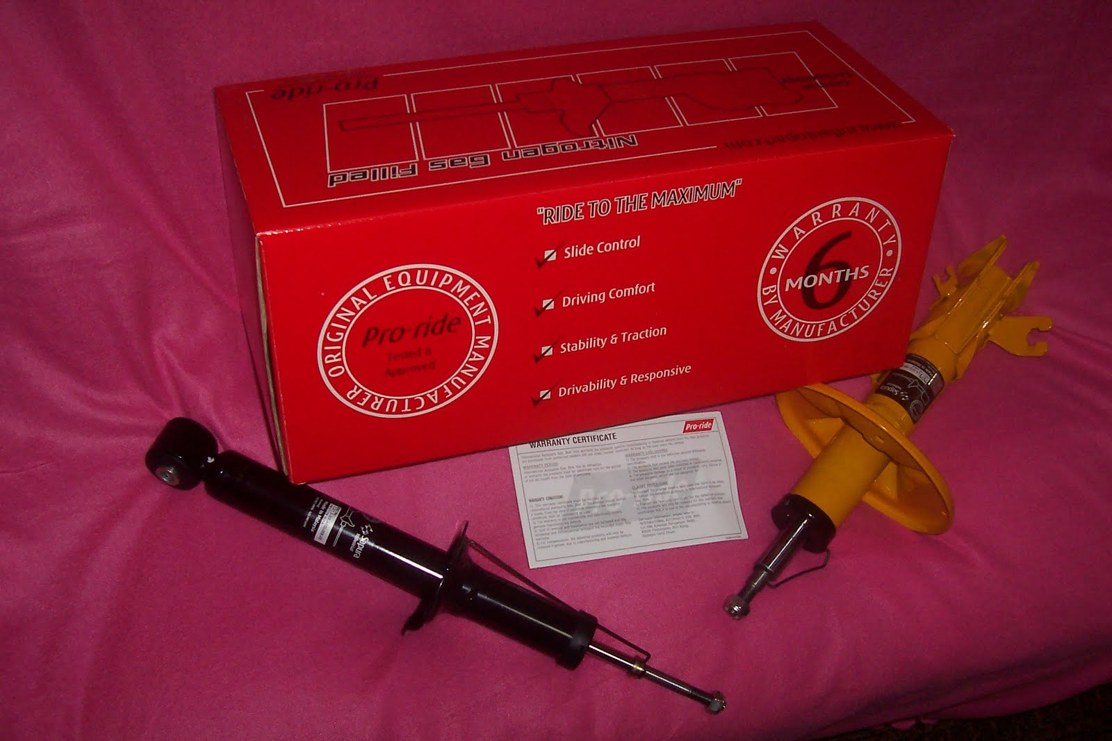 ProRide Absorber . Spring . Disc Brake . Brake Pad . Engine Oil . by