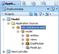 root application module in adf
