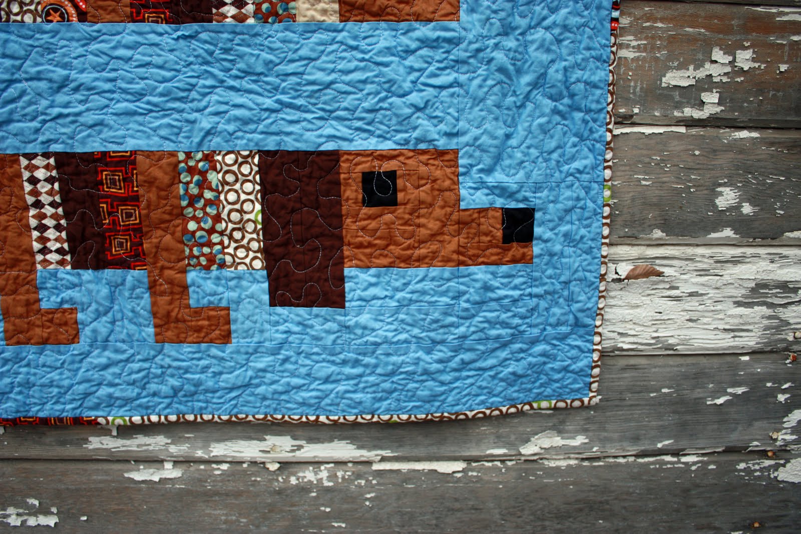 Vintage Fern: The Wiener Dog quilt!