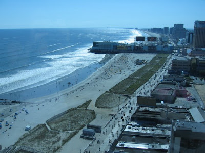 Caesar        Hotel Atlantic City on View Of The Boardwalk From Our Hotel Room During The Second Day
