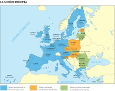 Mapa de la Unión Europea