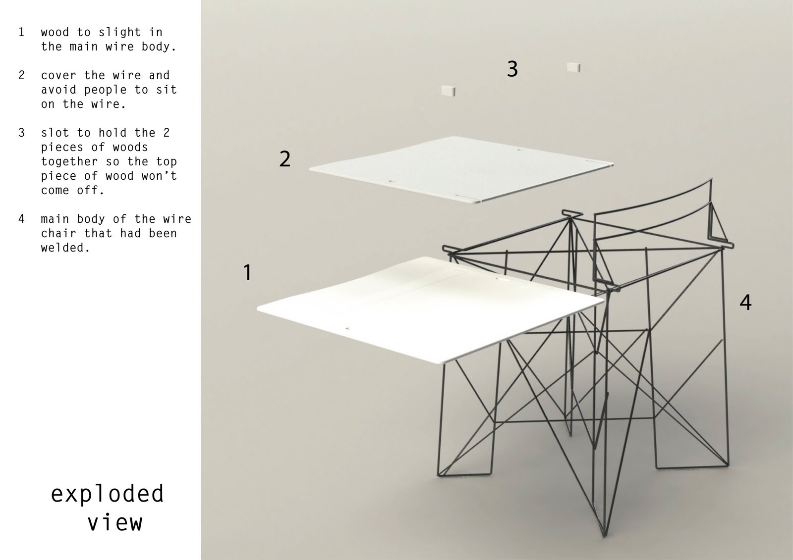 Exploded View Funiture Furniture Design