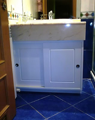 armario lavabo lacado blanco