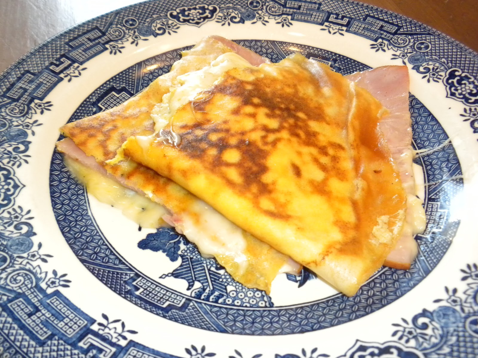 Life is Delicious French Ham, Cheese and Egg Crepes