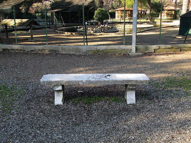 Old stone bench, Parterre, Livorno