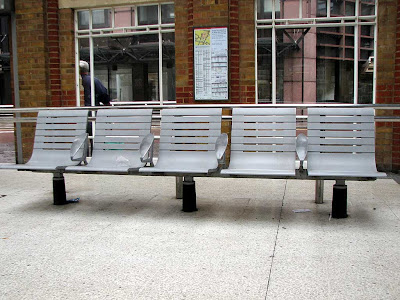 Liverpool Street station bench, London