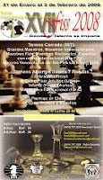Cartel del XVII Torneo Internacional de Ajedrez Feria de San Sebastian 2008