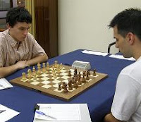 David Lariño contra Julen Arizmendi en la final del LXXIII Campeonato de España de Ajedrez