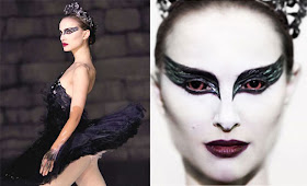 black swan face paint