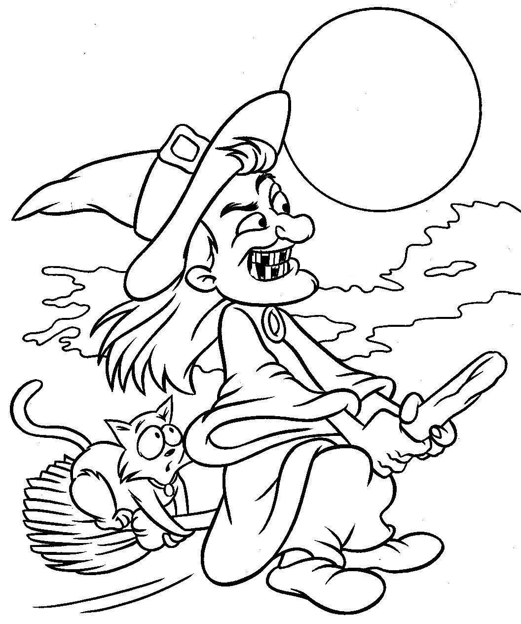 free coloring pages for kids halloween