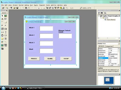 RAHMAT TEHNIK: BELAJAR PROGRAMAN PERBANDINGAN DENGAN VISUAL BASIC 6.0