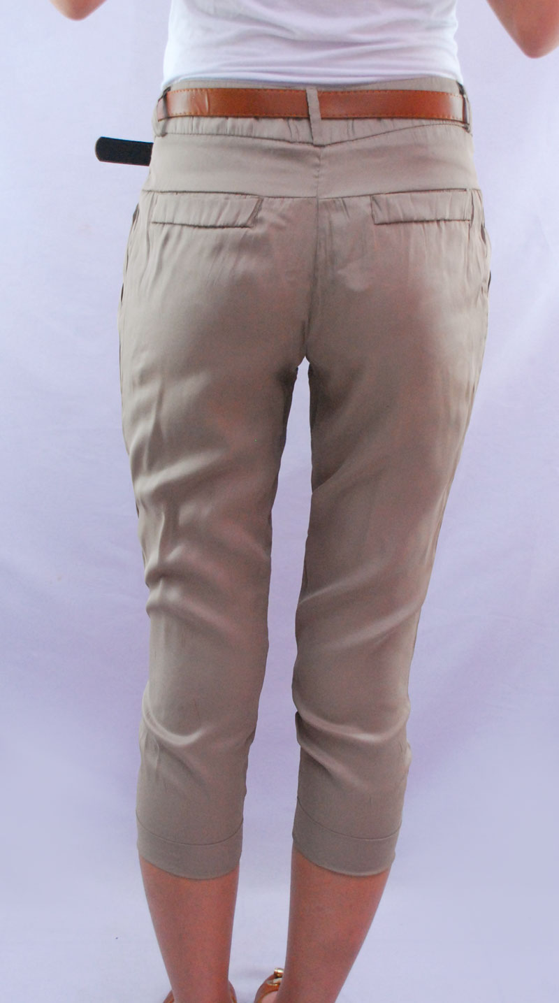 An Online Boutique Terri Classic Beige Khaki Pants