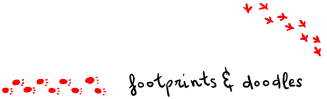 footprints & doodles
