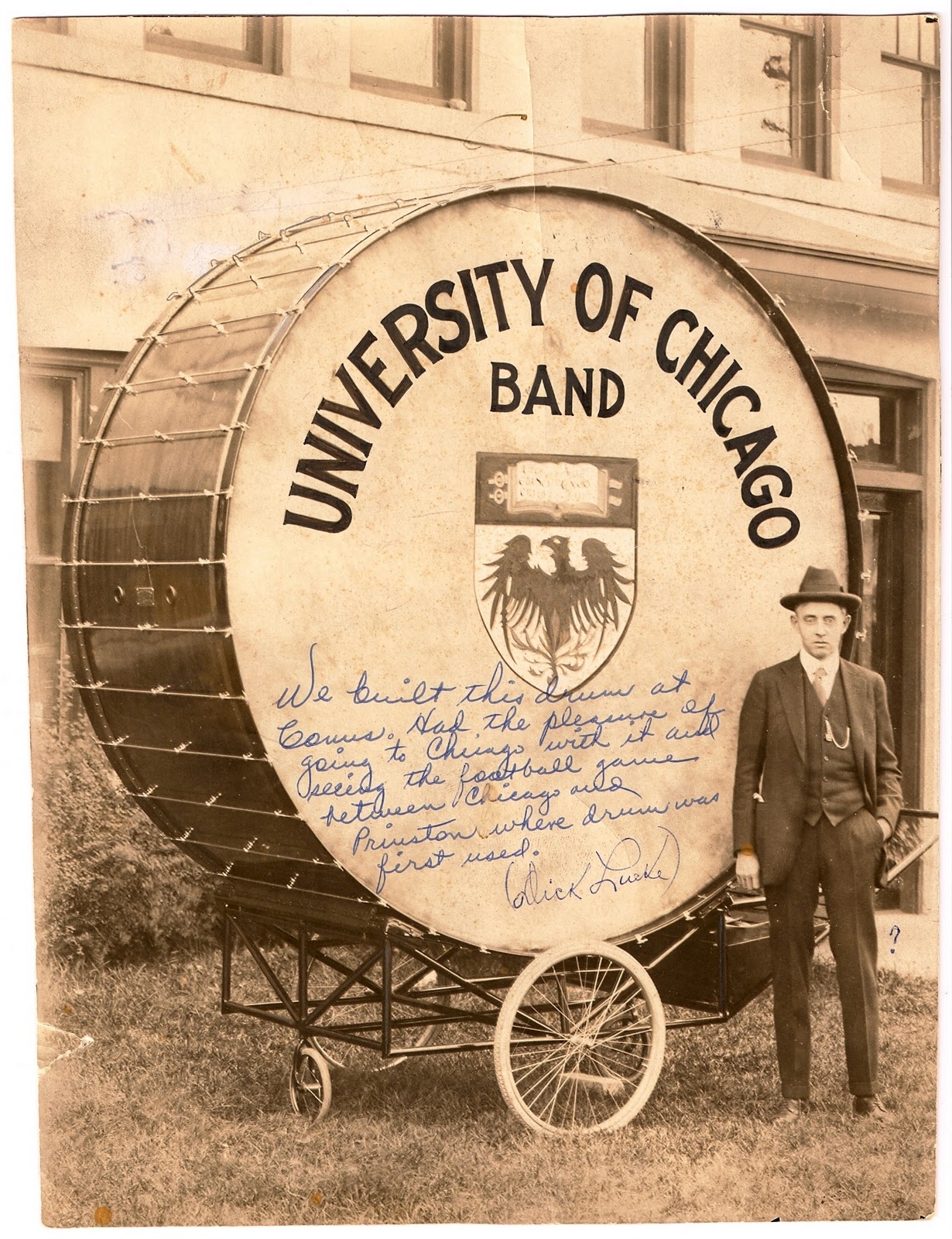 Lucke Family History Big Bertha! October 23, 1922, University of