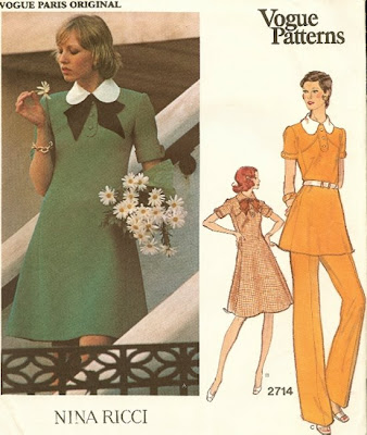 Vintage Vogue American Designer Calvin Klein Sewing Pattern Top