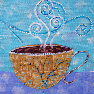 Dana Marie Art: Morning Bliss ~ Coffee House Art ~ Original Paintings