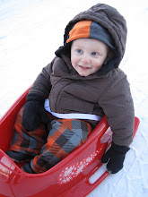 My little sledding buddy