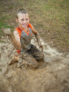 OurCrazyFarm: Boys+Rain=Mud Fight