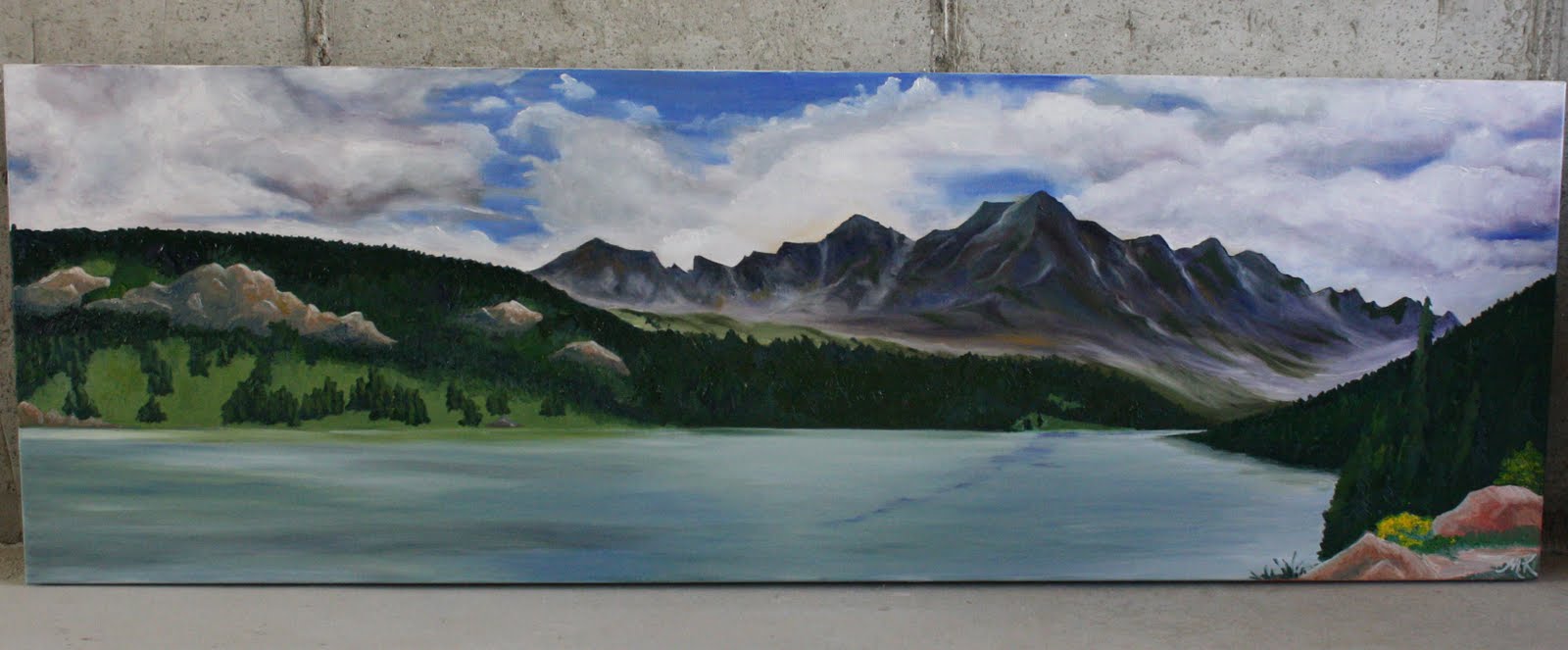 Molly Kay Mountain Lake Painting