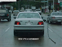 It can only be a woman driver... 11
