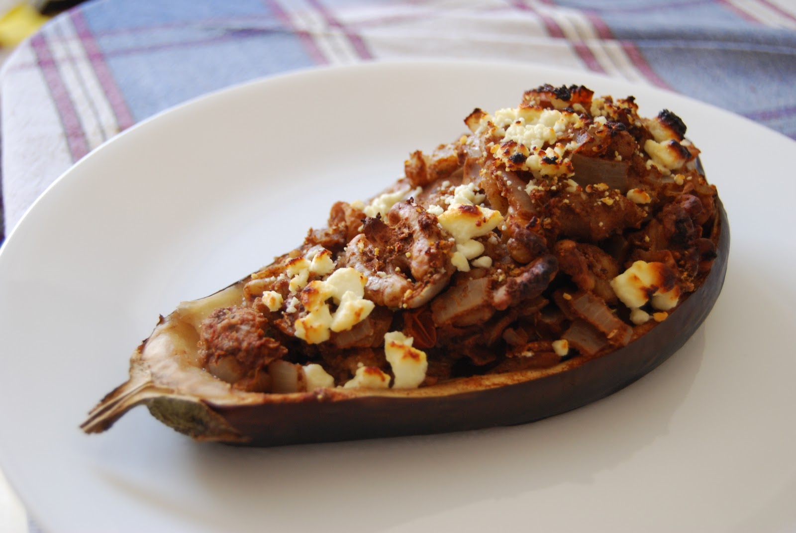 The breadcrumb trail... Wallnut Stuffed Eggplant
