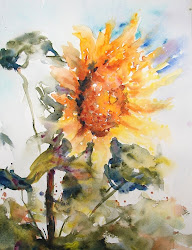 dot sunflower paint sketch draw painting buckner ann paintings