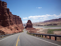 The road into Navajo Country