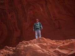 rock climbing in the slot canyons