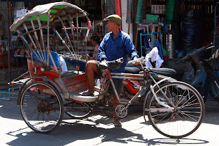 Samlor - a three wheeled taxi bicycle