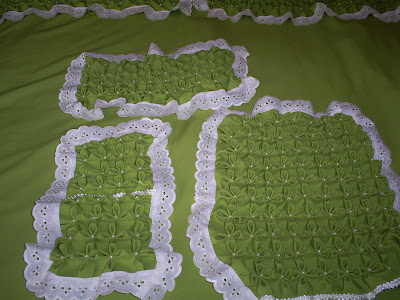 CONFECCIONES Y CREACIONES: "ELITA": Juego de Baños, Verde