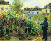 Monet pintando en su jardín de Argenteuil