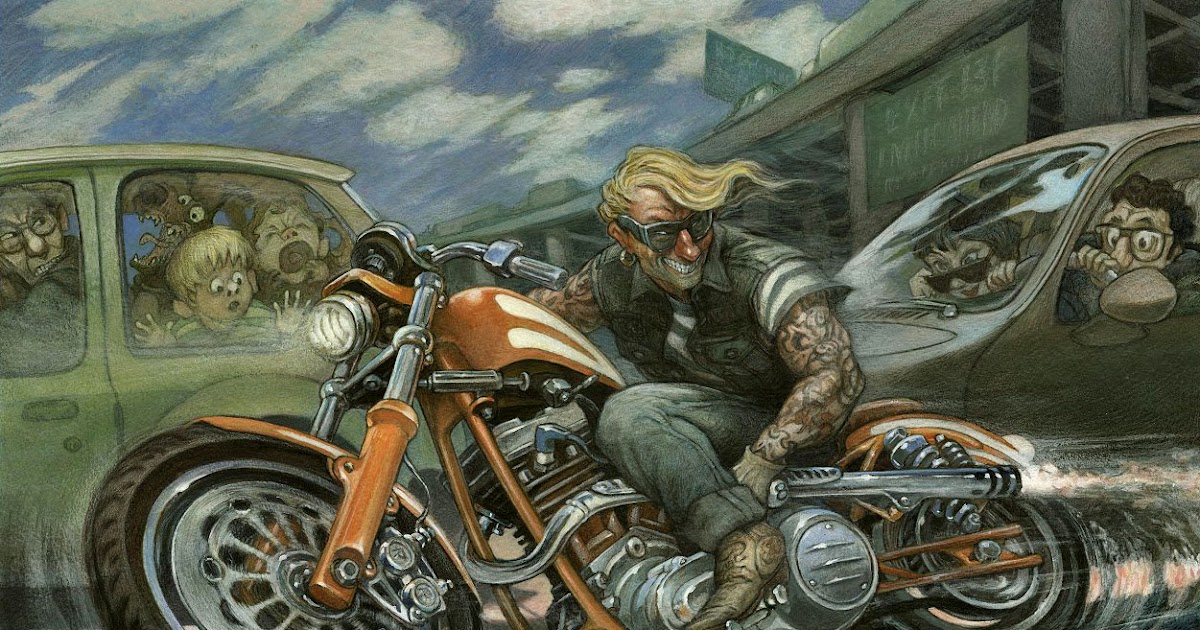Moto Guzzi карикатуры