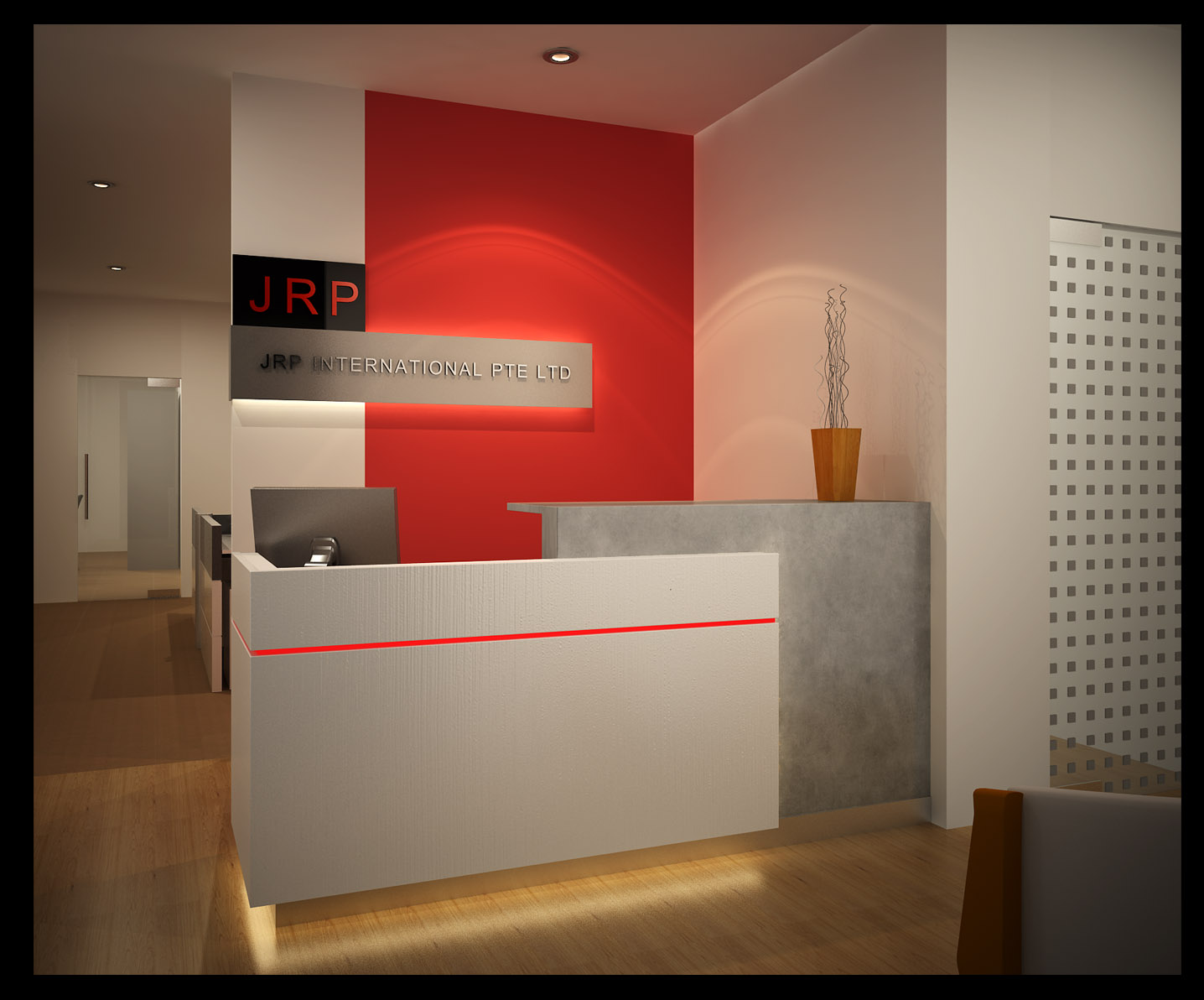Rhythms Of Papagyi Office Reception Design