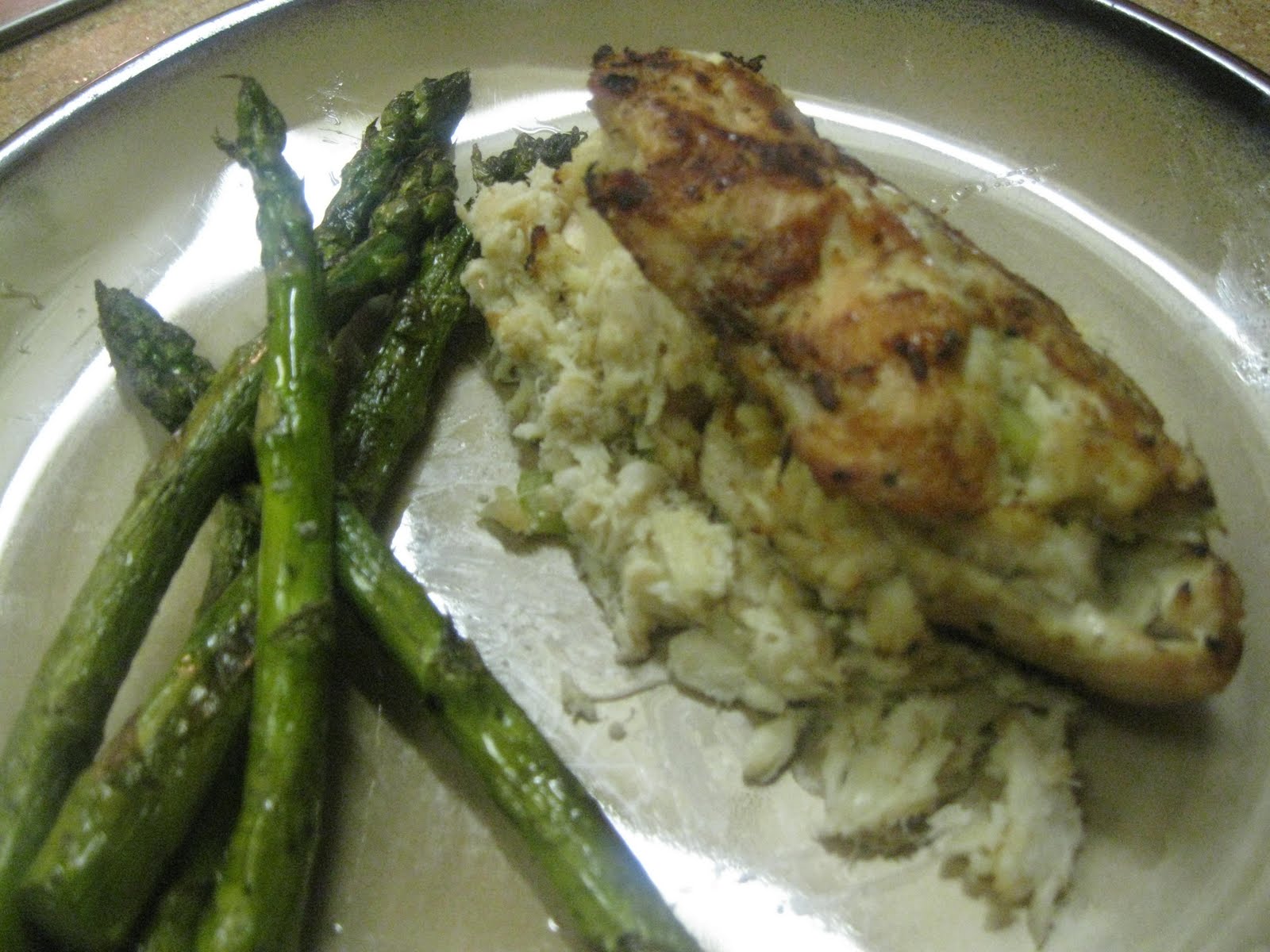 Una Mamma Italiana: Grilled Chicken Breast stuffed with crab meat