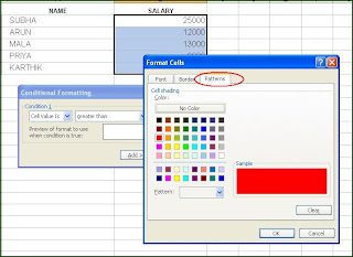 Conditional Formatting in MS Excel