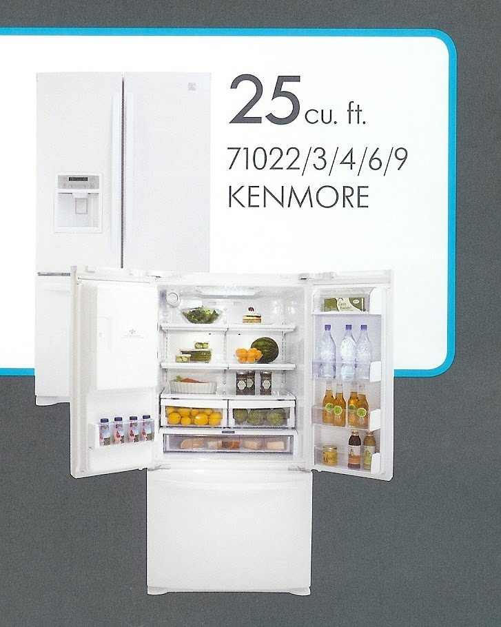 Appliance Information New 2010 Kenmore fridges