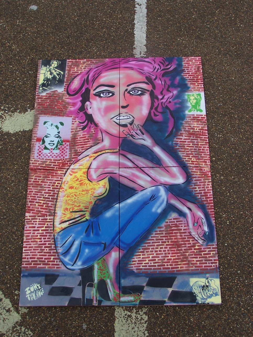 The Art of Tony Trowbridge spray can art by artist tony trowbridge